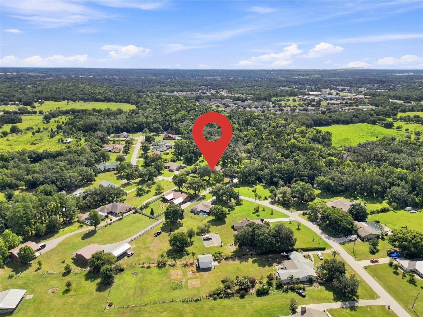 Aerial view of area - 2628 LONGWOOD DR, LAKELAND