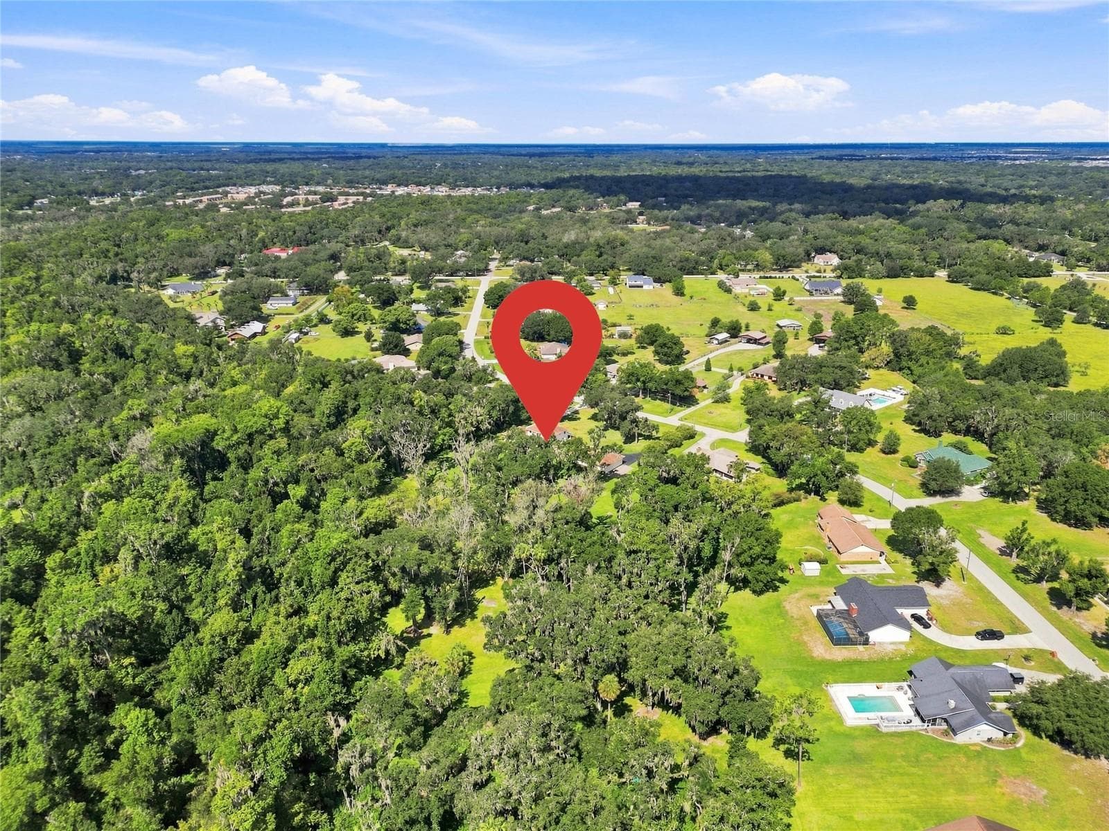 Aerial view of area - 2628 LONGWOOD DR, LAKELAND