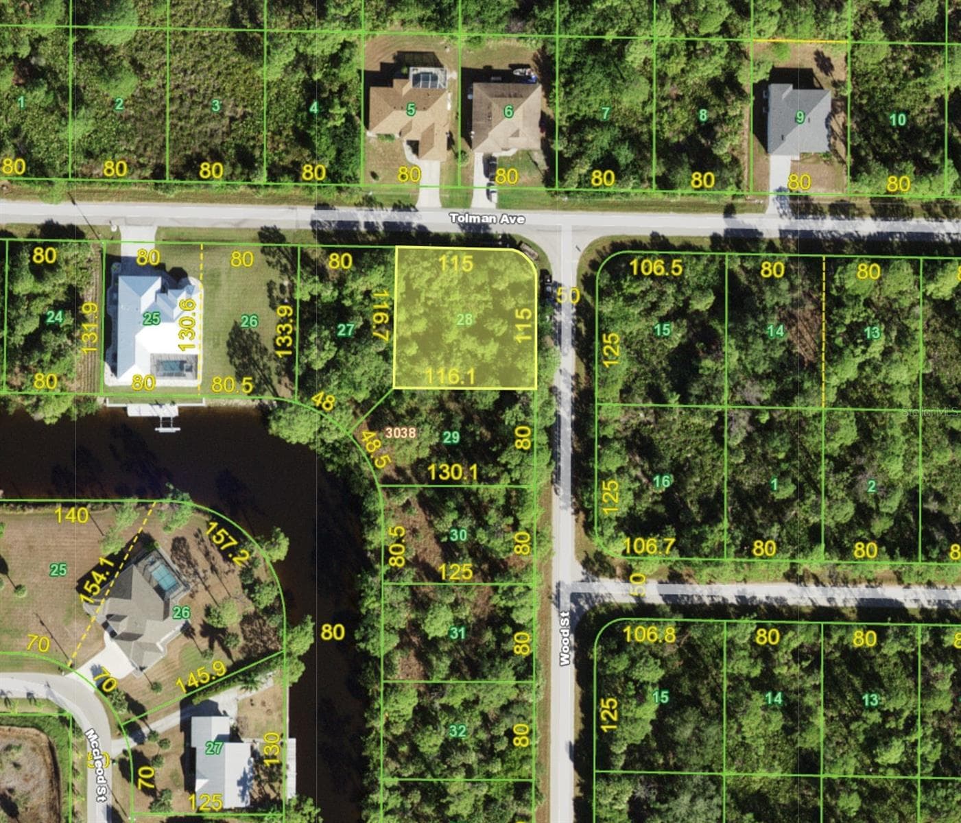 Land at 13433 TOLMAN AVE, PORT CHARLOTTE, photo 2 of 3