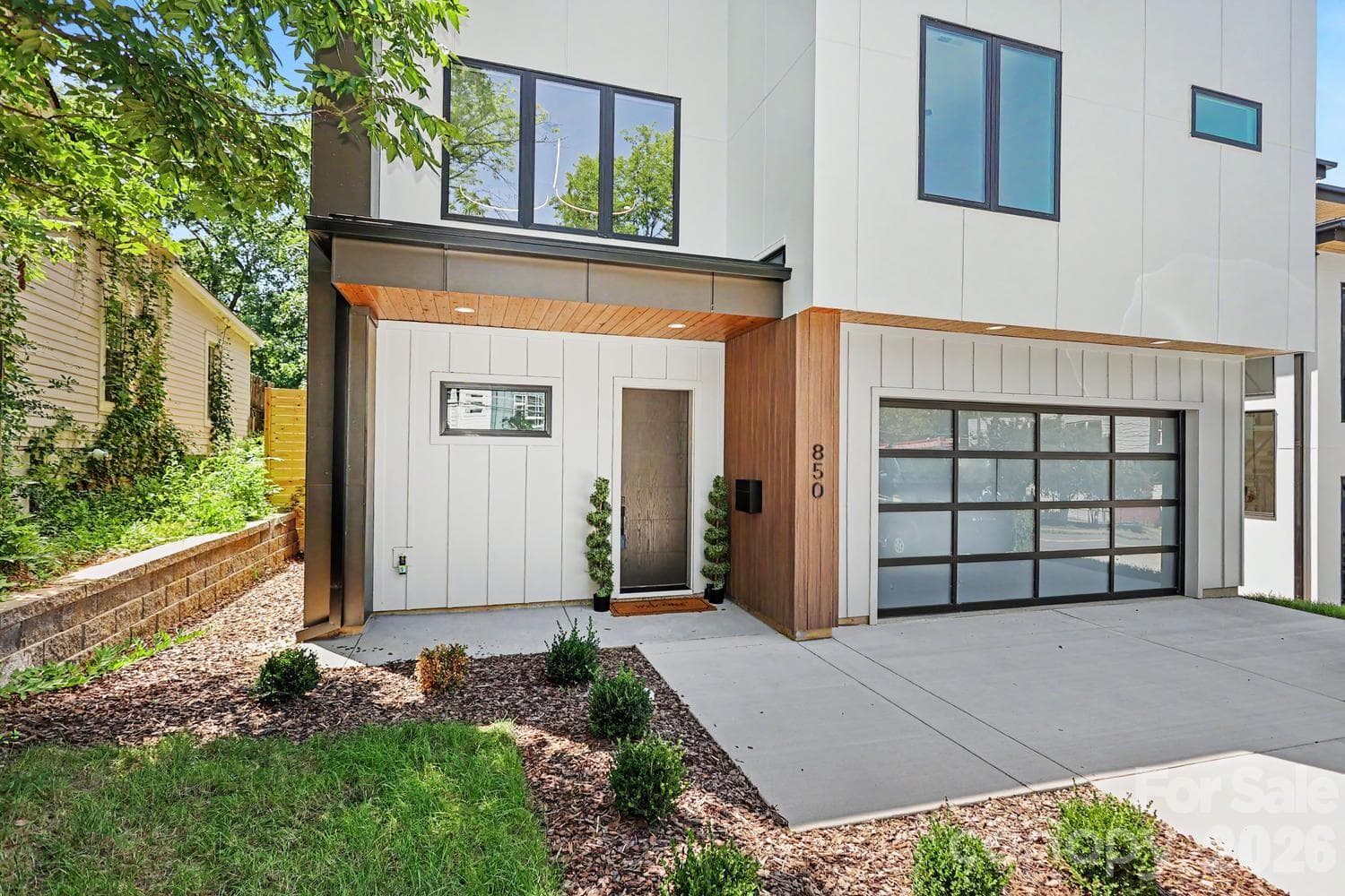 Inviting covered front entrance - Charlotte