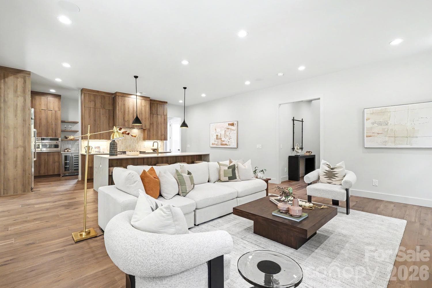 Living Space open to Kitchen & Dining - Charlotte