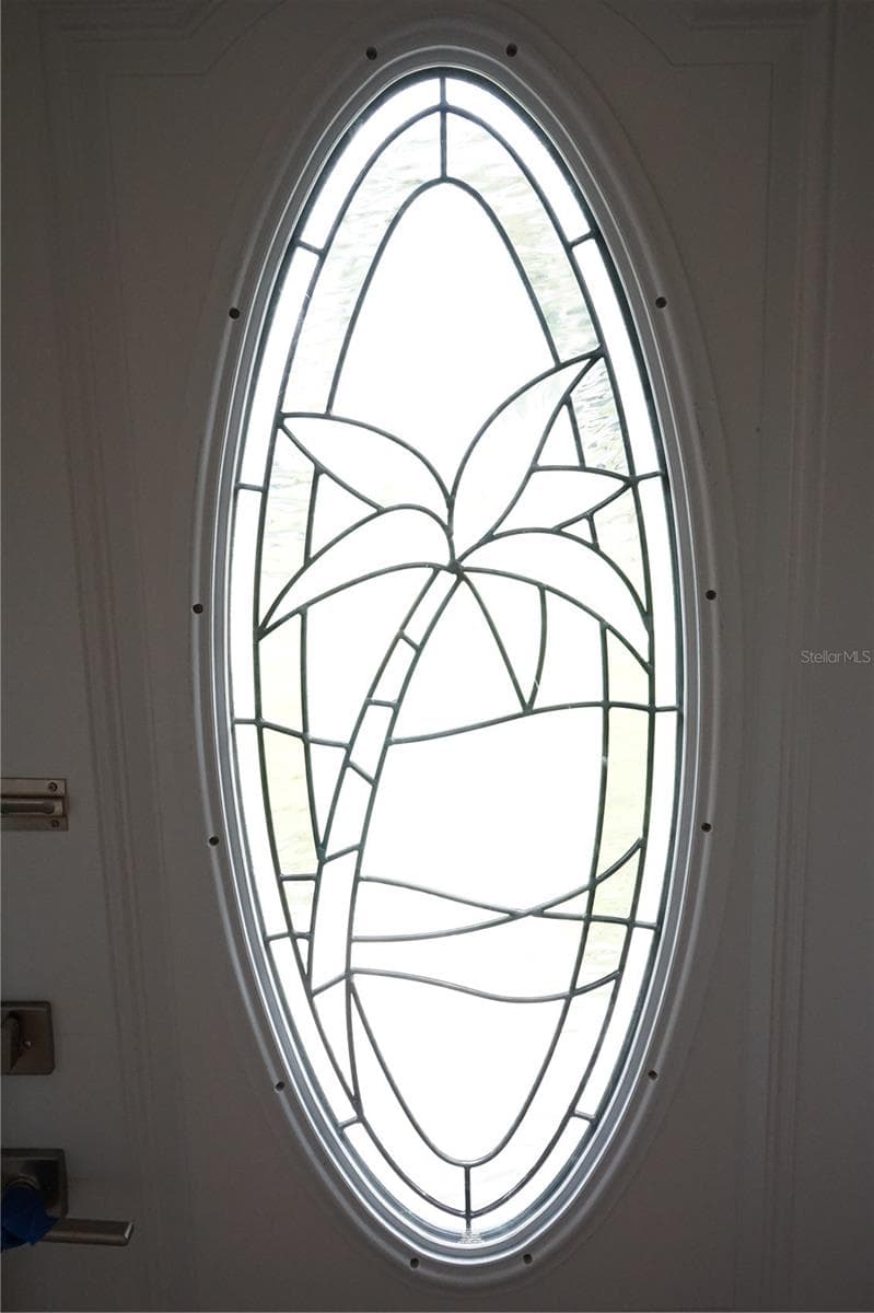 leaded glass door - 1904 CANTERBURY LN #24, SUN CITY CENTER