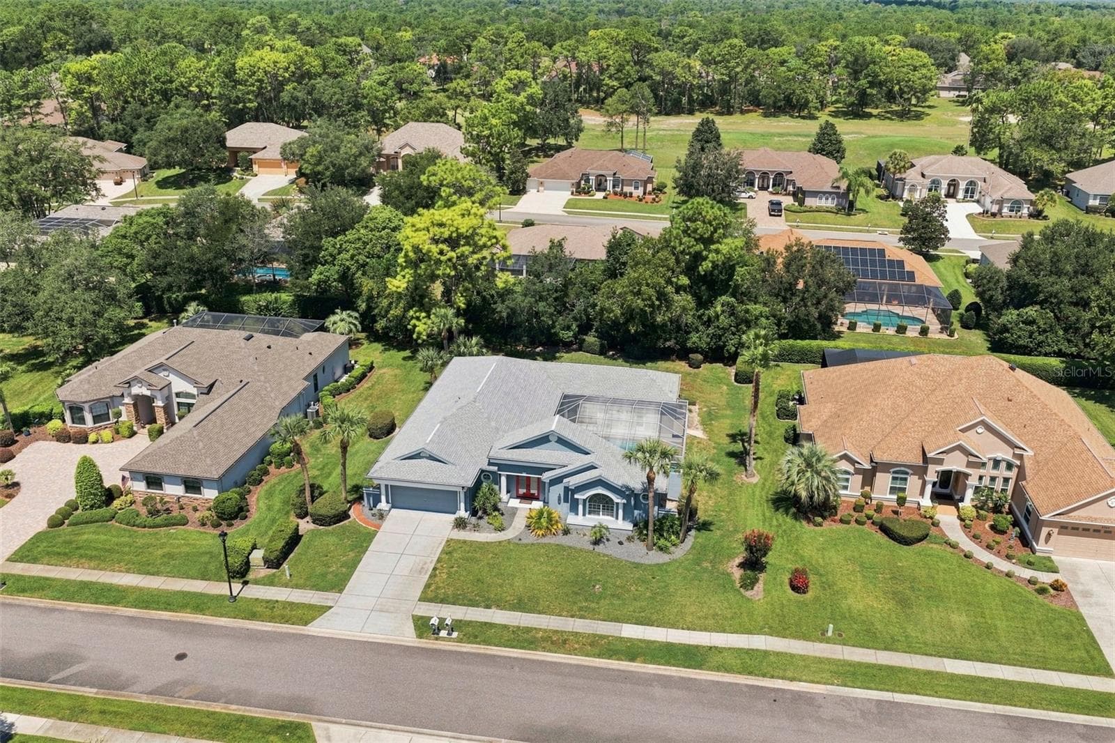 Aerial View - 5333 LEATHER SADDLE LN, SPRING HILL