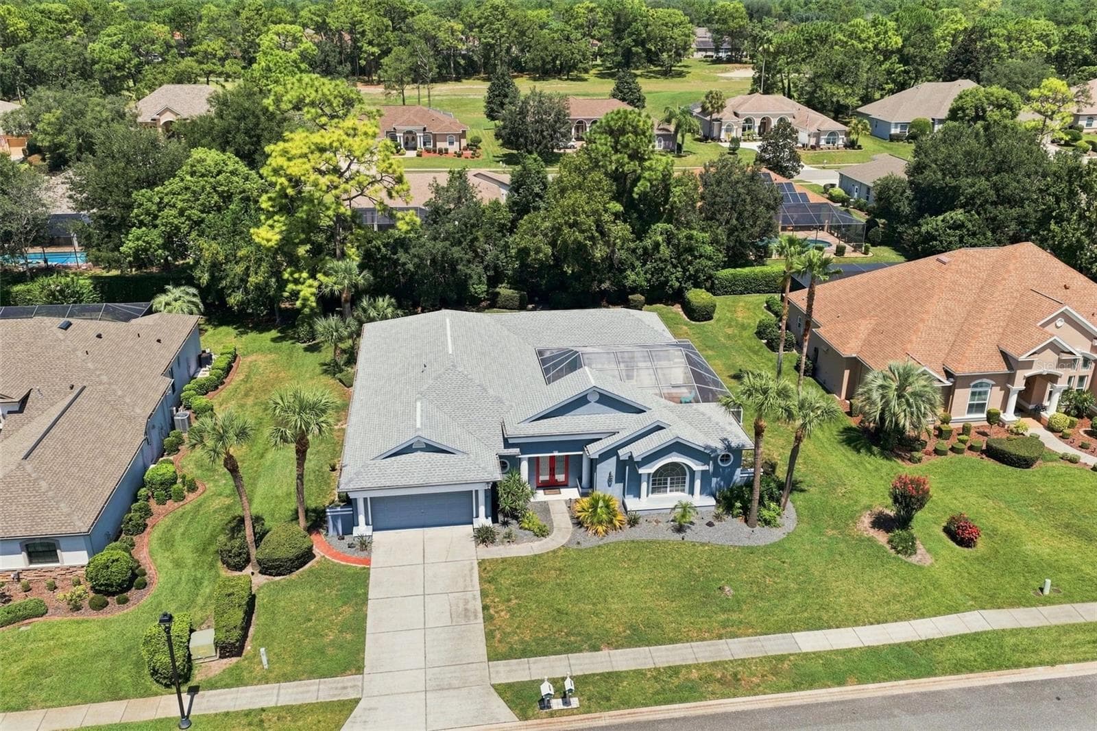 Aerial View - 5333 LEATHER SADDLE LN, SPRING HILL