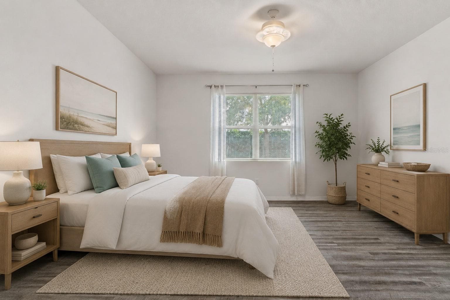 Primary Suite-digitally Staged - 17807 GARSALASO CIR, BROOKSVILLE