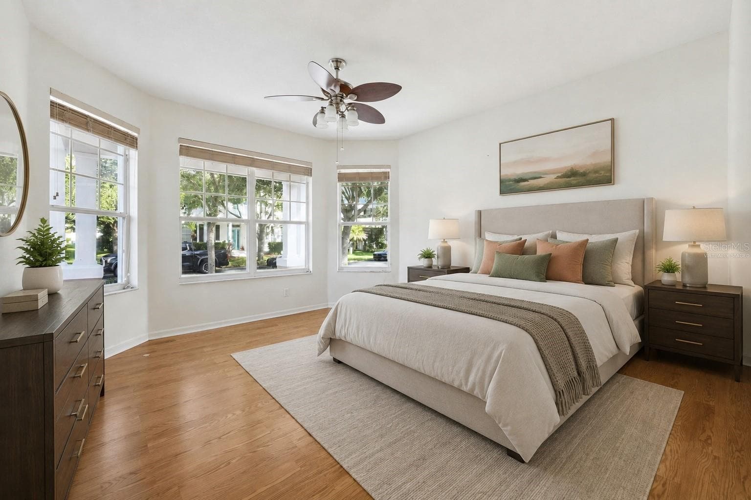 Virtually Staged - Primary Bedroom Downstairs - 14720 SWEET ACACIA DR, ORLANDO