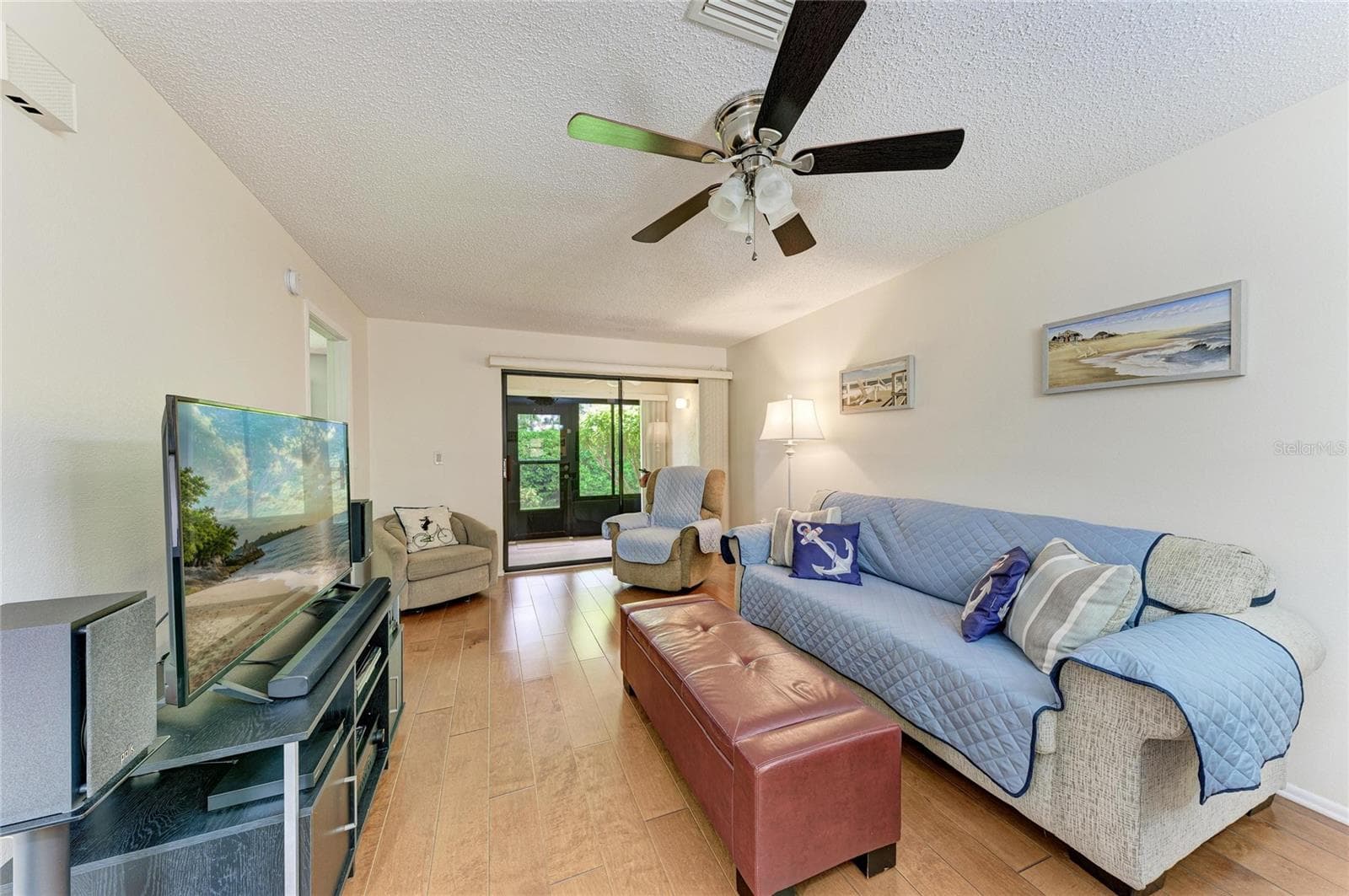 Living room out to lanai - 2808 60TH AVE W #802, BRADENTON