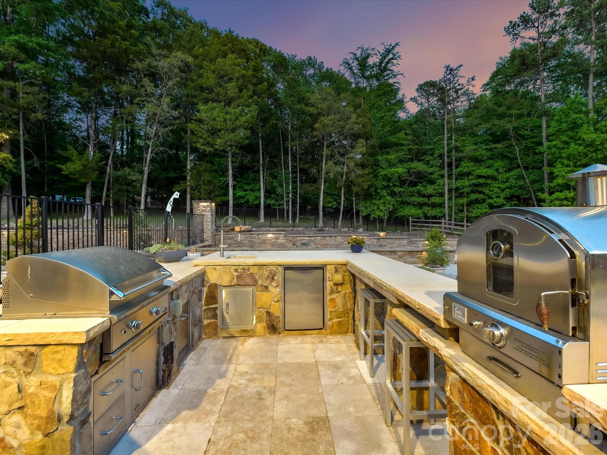 Entertain with ease at this decked out outdoor kitchen! - 2723 Providence Pine Lane, Charlotte