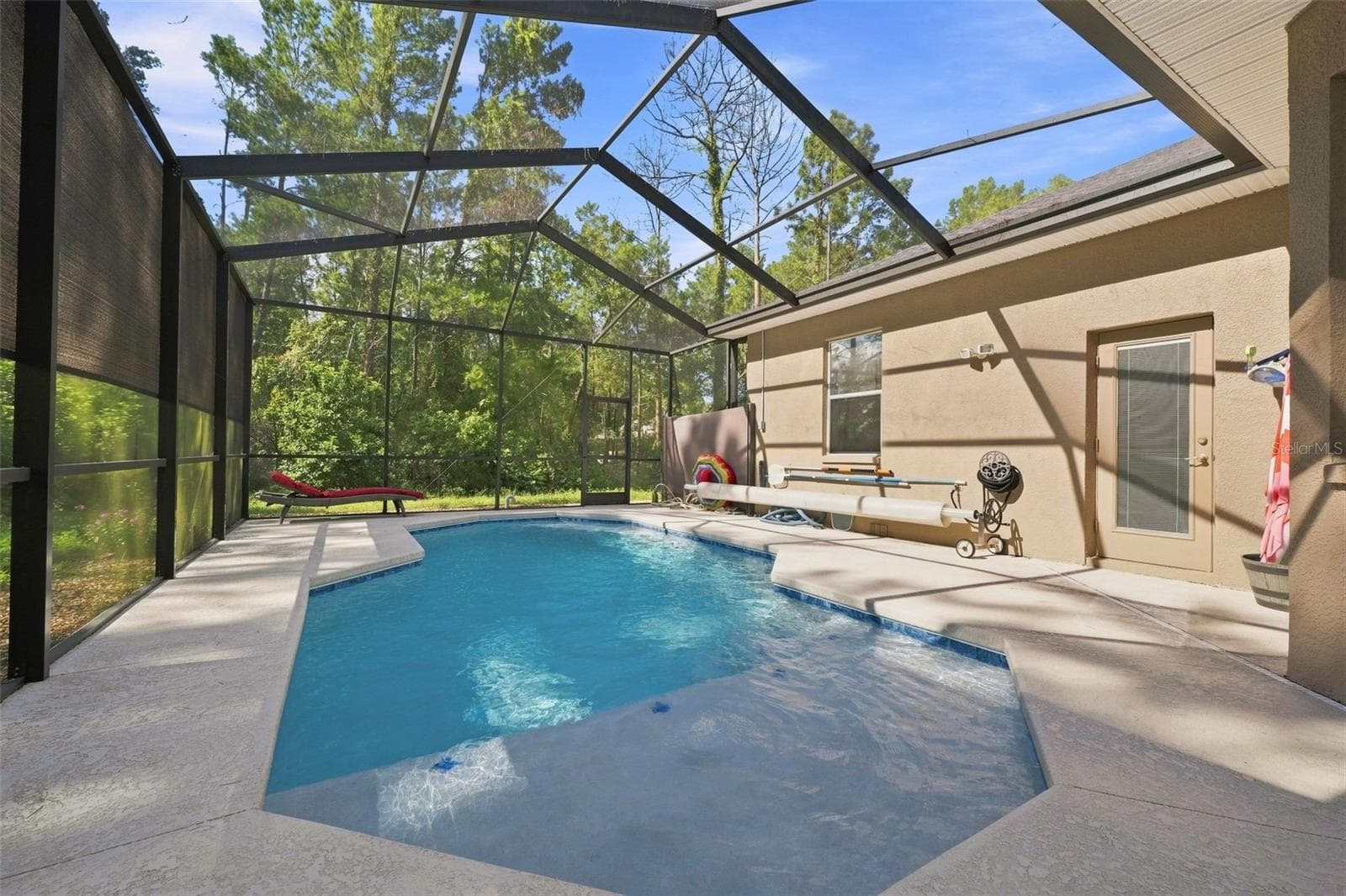 Pool Area - 25 SANDERS CIR, HOMOSASSA