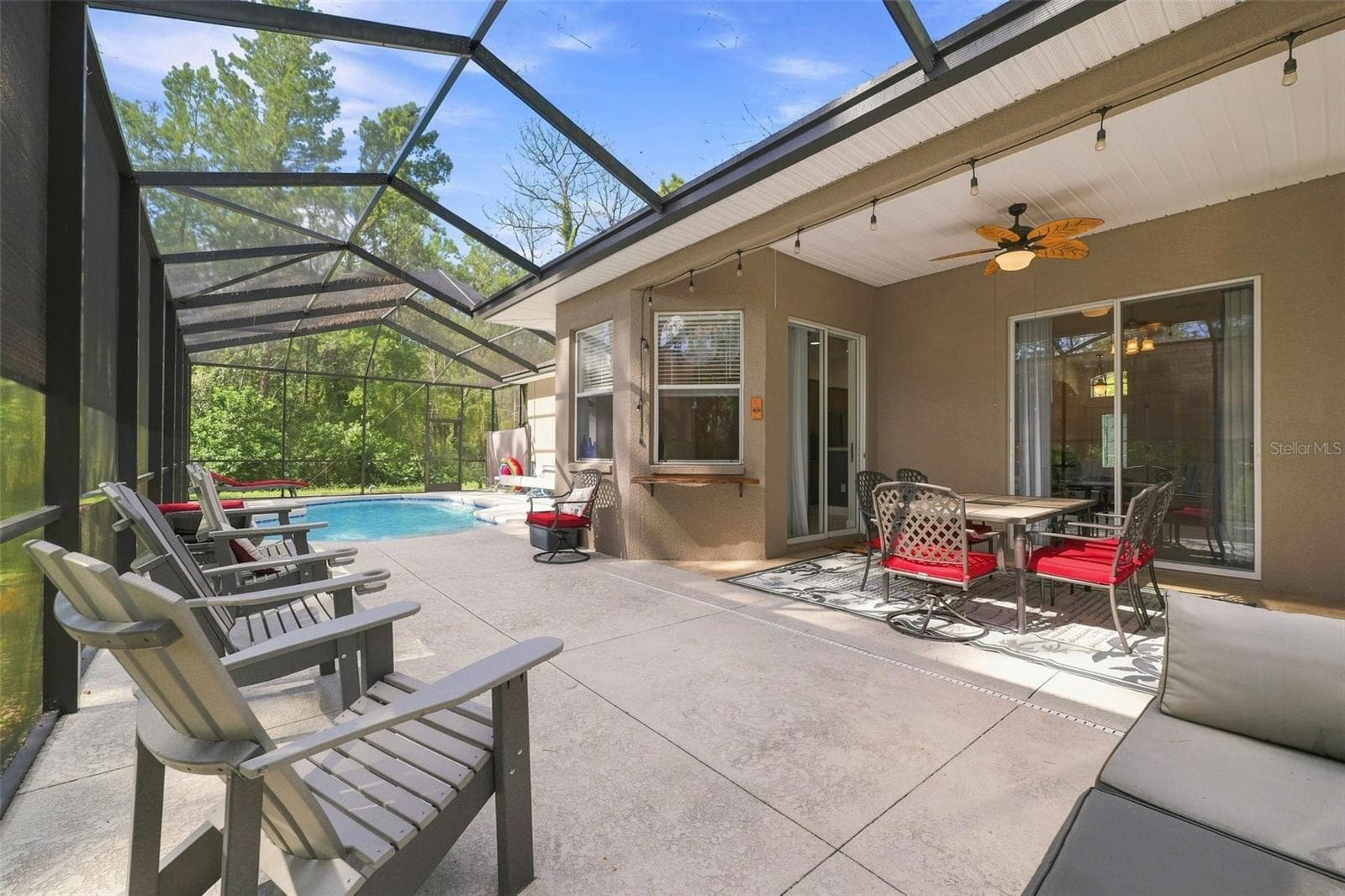 Screened Patio/Pool Area - 25 SANDERS CIR, HOMOSASSA