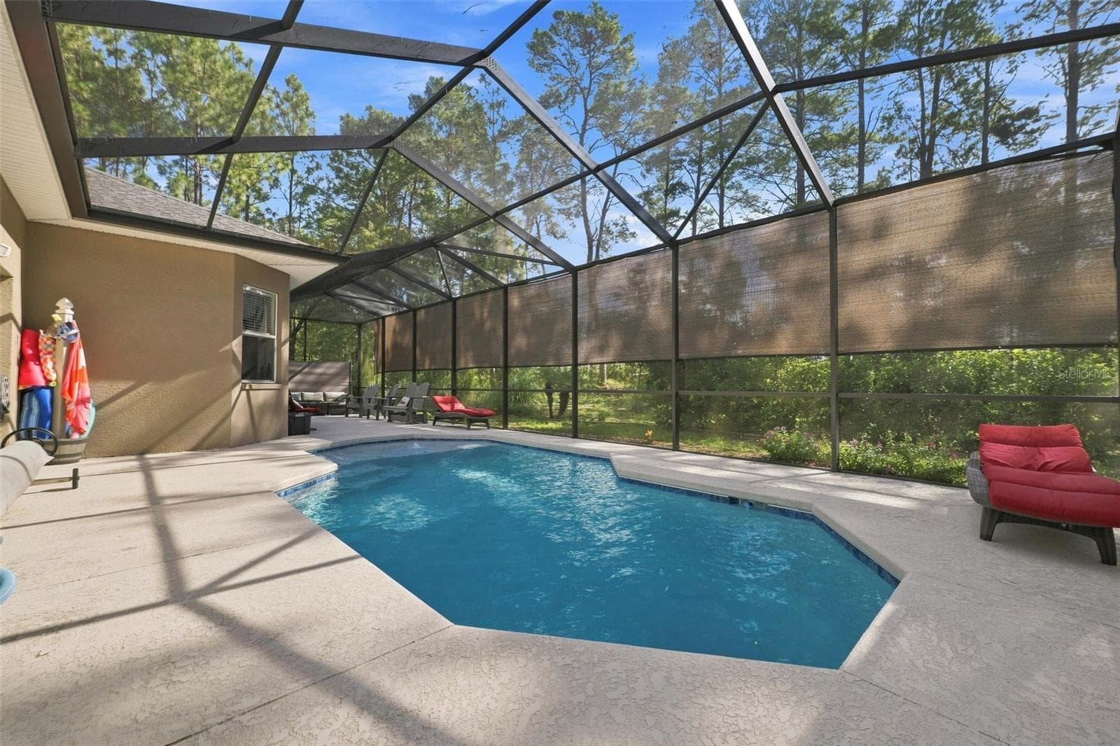 Pool Area - 25 SANDERS CIR, HOMOSASSA