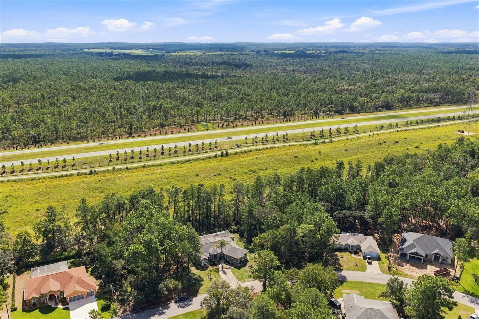 Aerial View - 25 SANDERS CIR, HOMOSASSA