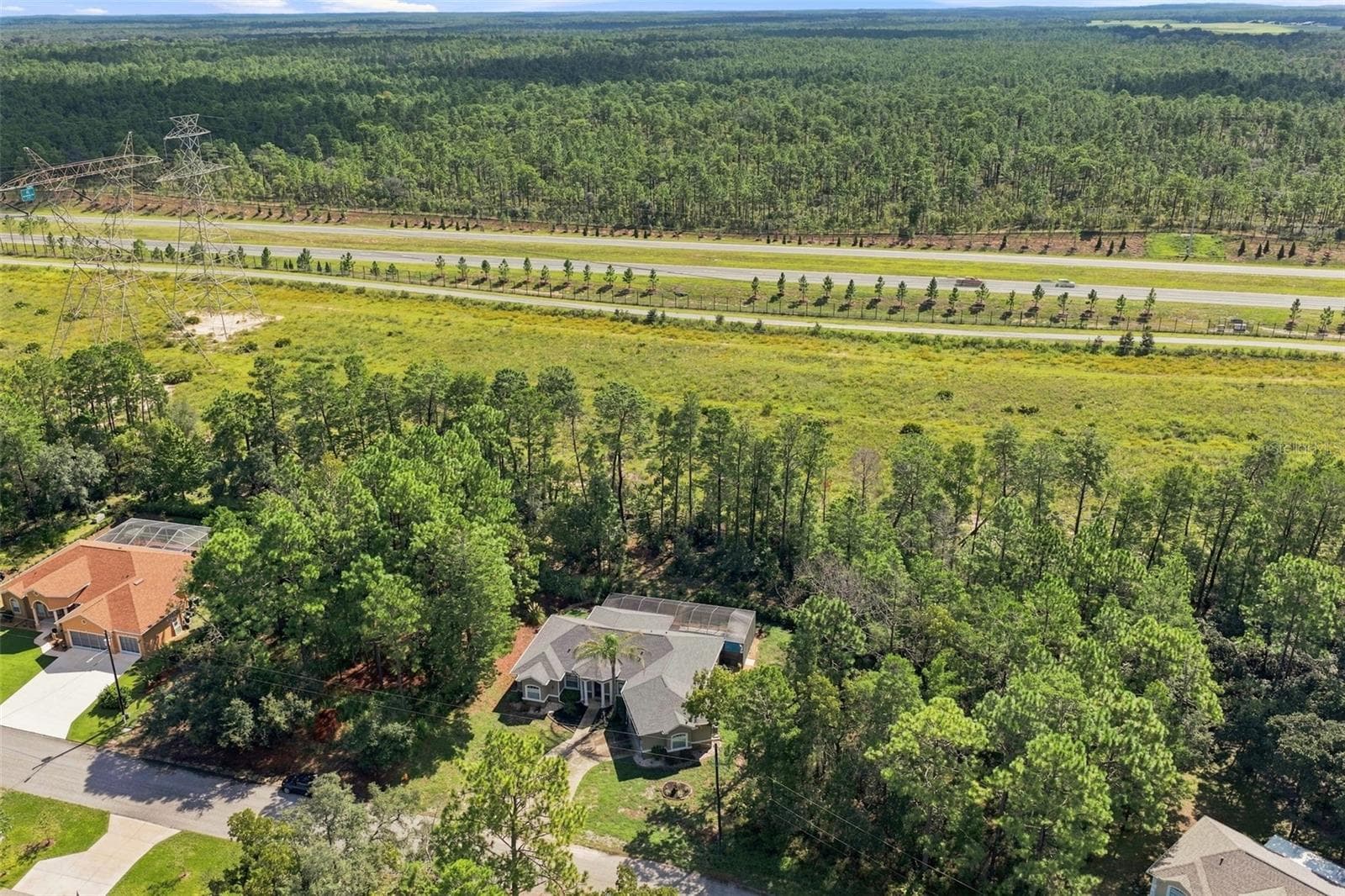 Aerial View - 25 SANDERS CIR, HOMOSASSA
