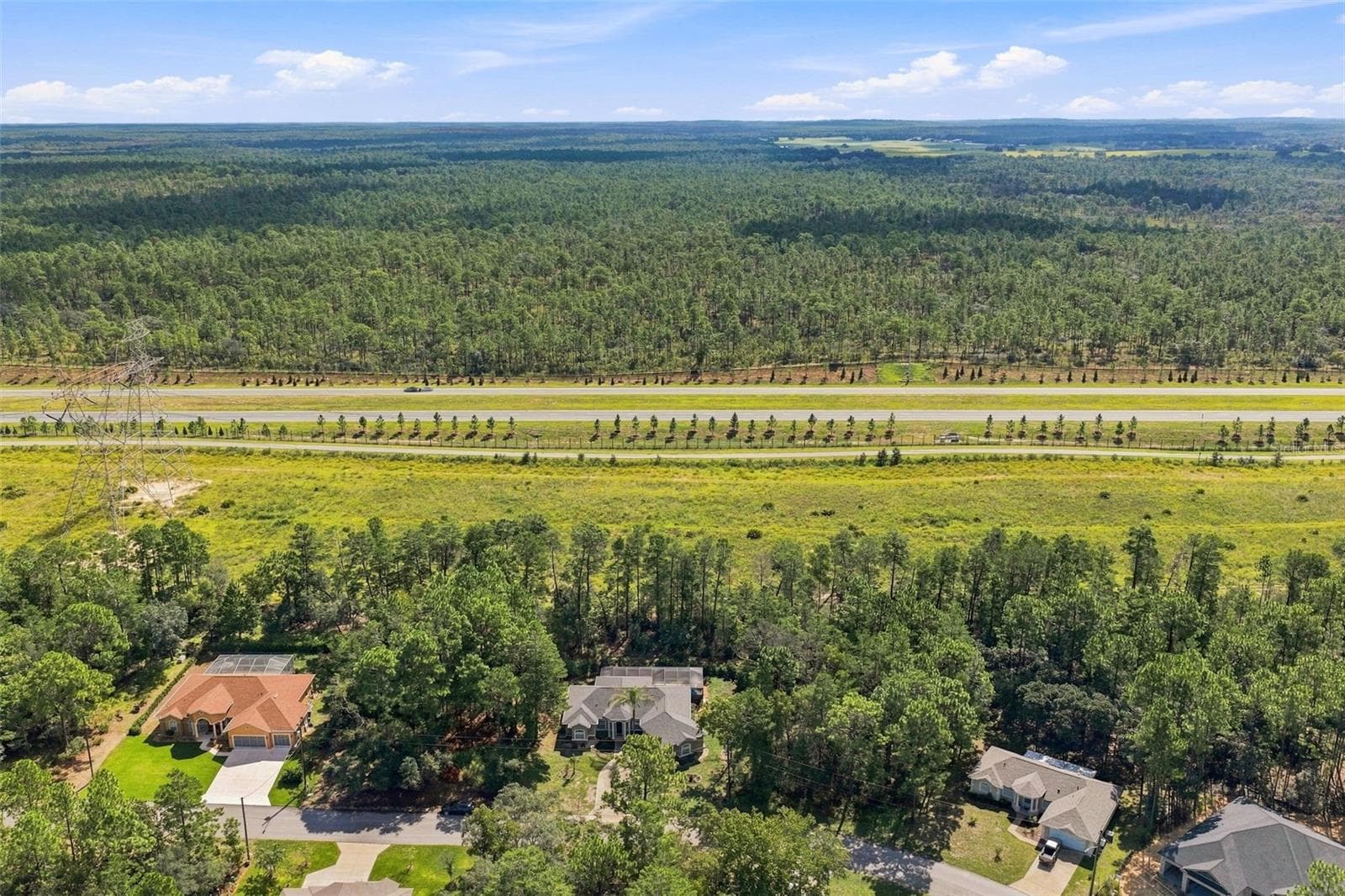 Aerial View - 25 SANDERS CIR, HOMOSASSA