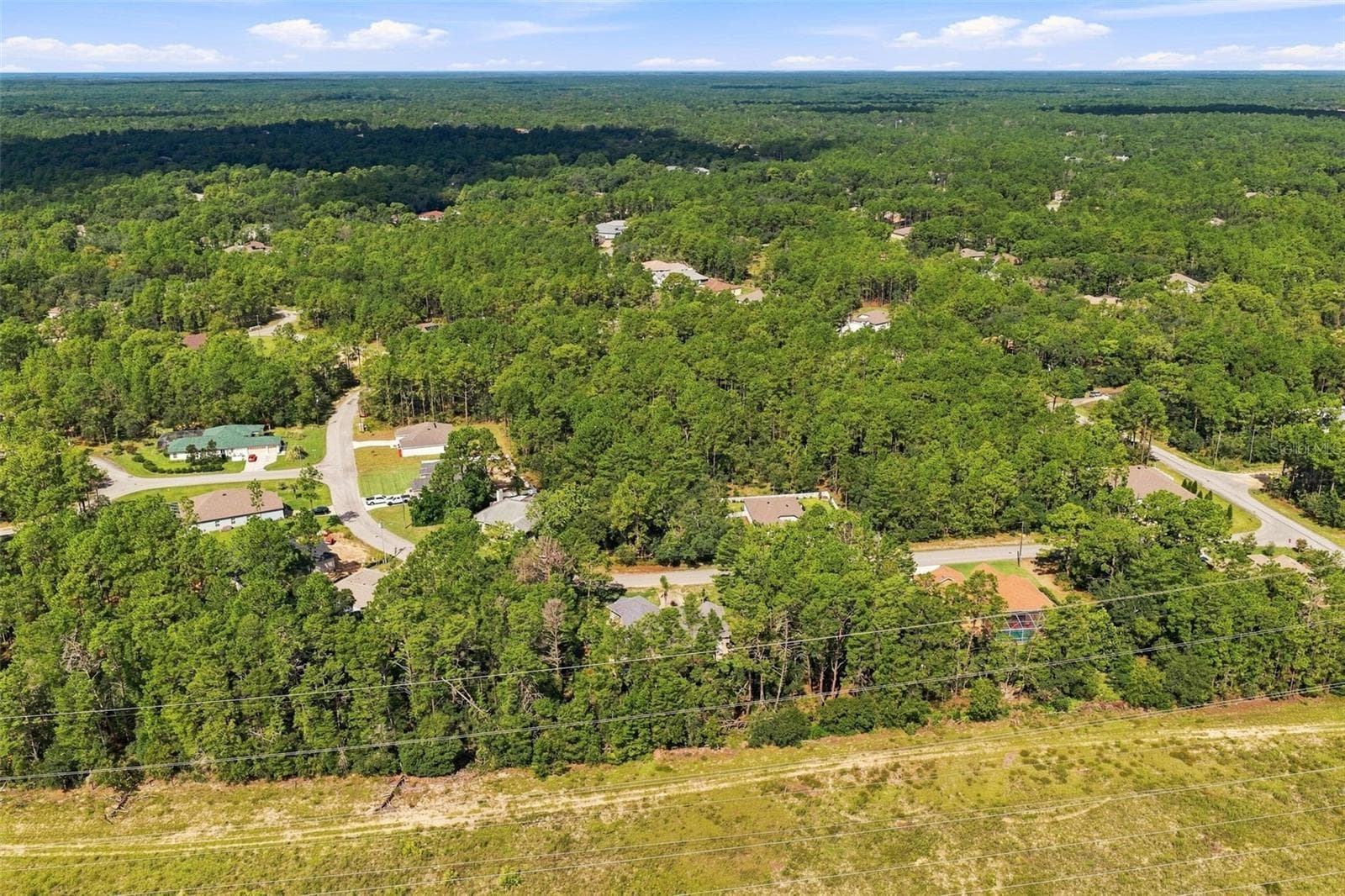 Aerial View - 25 SANDERS CIR, HOMOSASSA