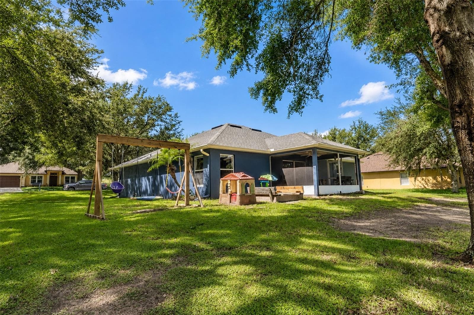 view of rear of home - 1326 OAK VALLEY BLVD, MINNEOLA