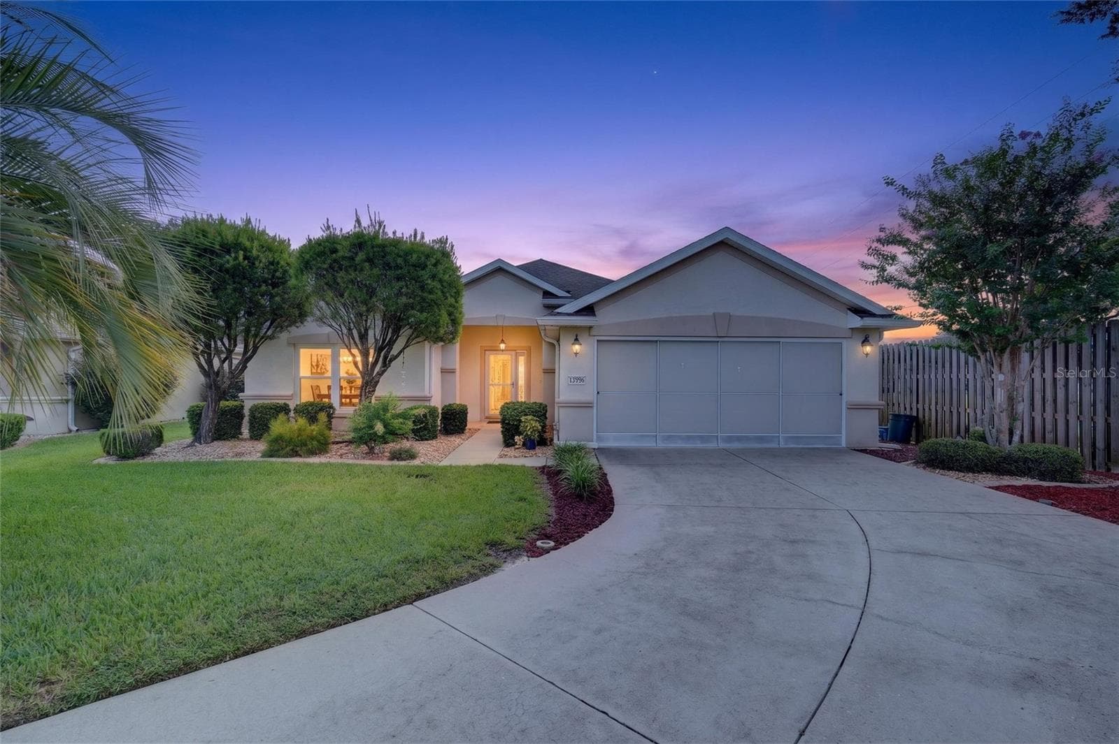 Twlight Front of Home - 13996 SE 94TH AVE, SUMMERFIELD