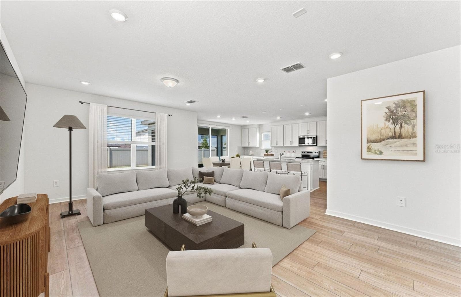 Virtually Staged - Open Gathering Room - 1436 HAMILTON WAY, LAKE ALFRED