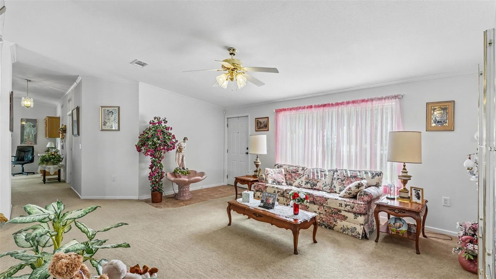 front door, family room, looking down hallway - 11457 N LINDA MARIE TER, DUNNELLON