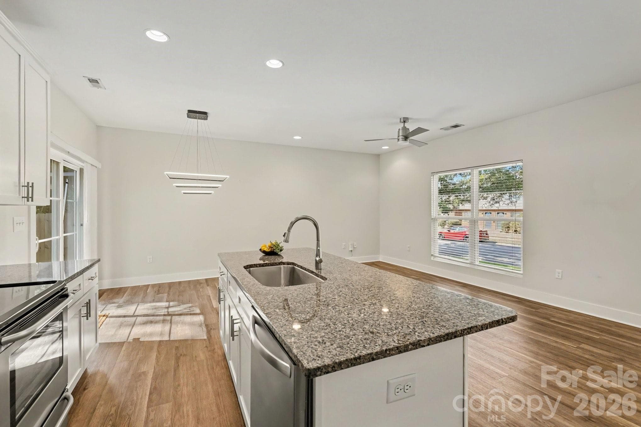 Kitchen - Open to Living Room and Dining - 1522 Wembley Drive, Charlotte