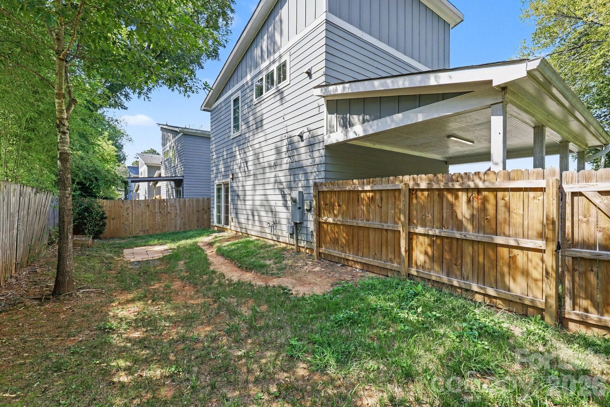 Backyard - 1522 Wembley Drive, Charlotte