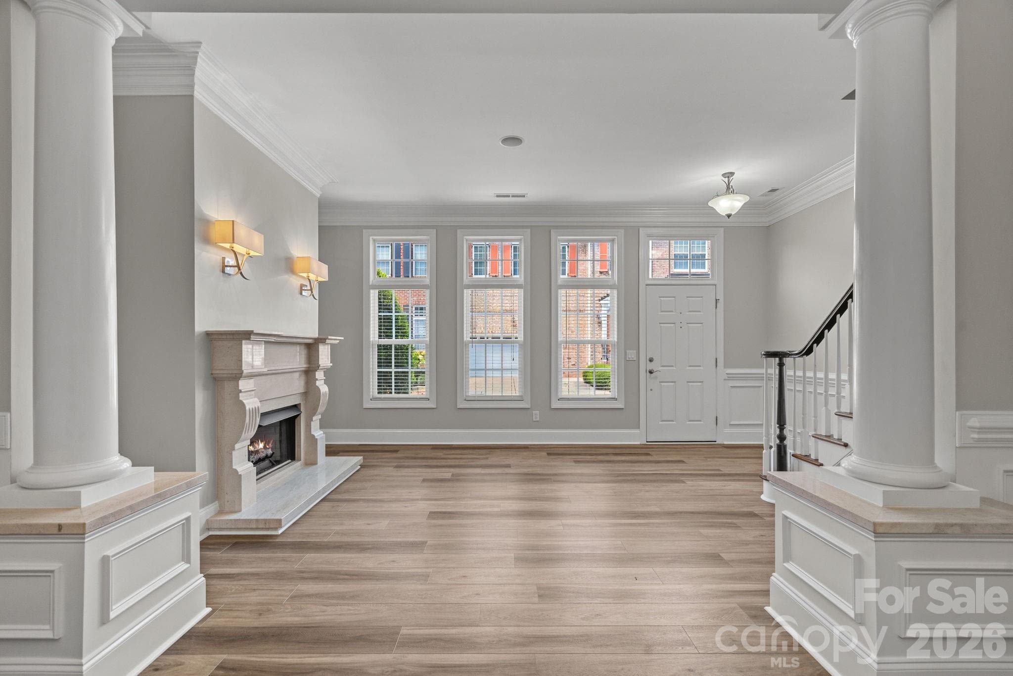 Front living room - 6415 Wakehurst Road, Charlotte