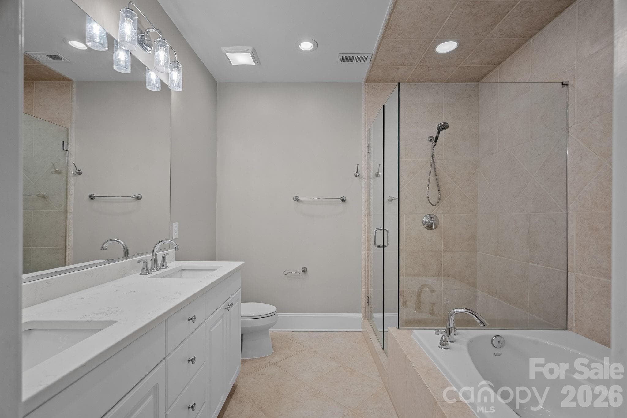Primary Bathroom - 6415 Wakehurst Road, Charlotte