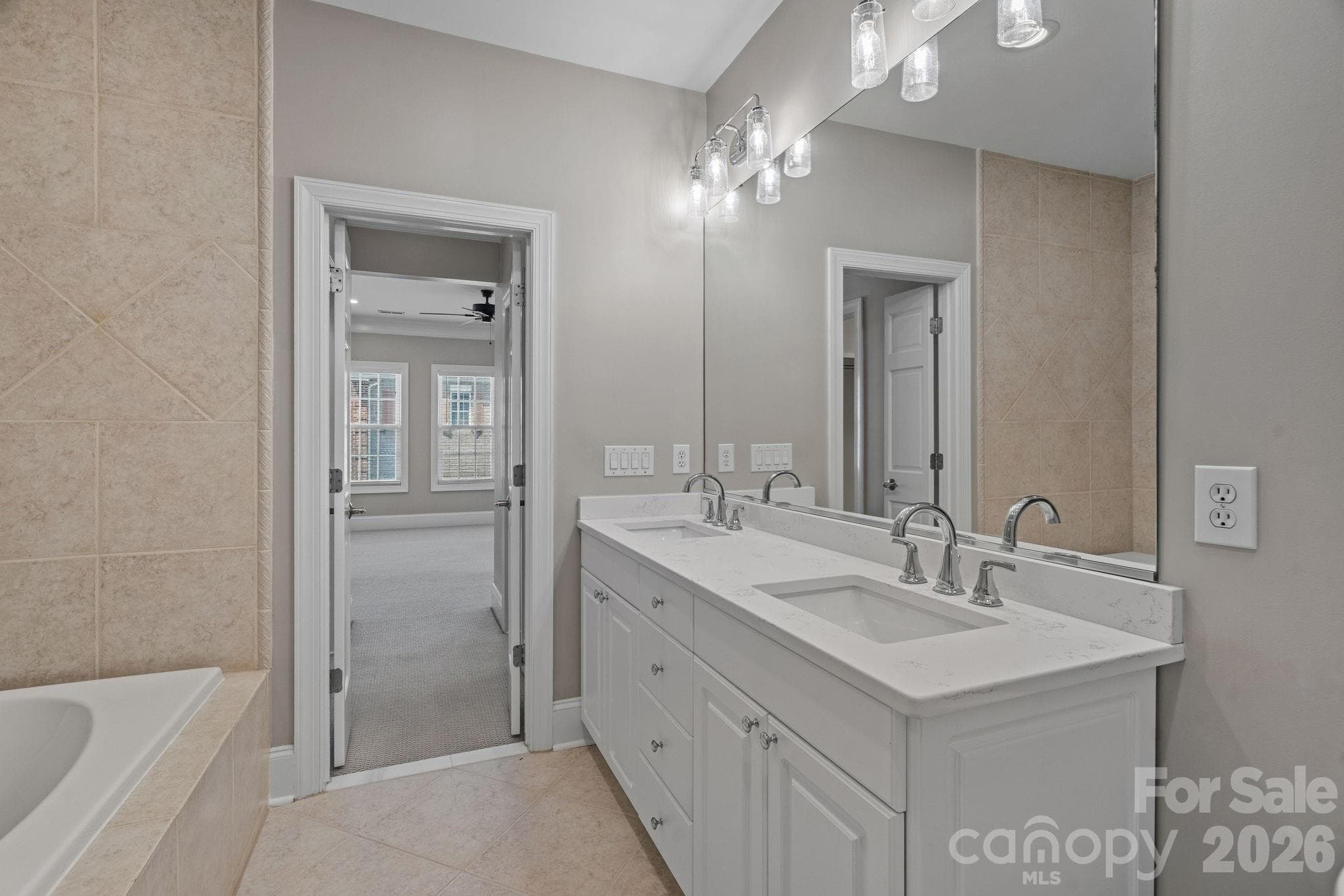 Primary Bathroom - 6415 Wakehurst Road, Charlotte