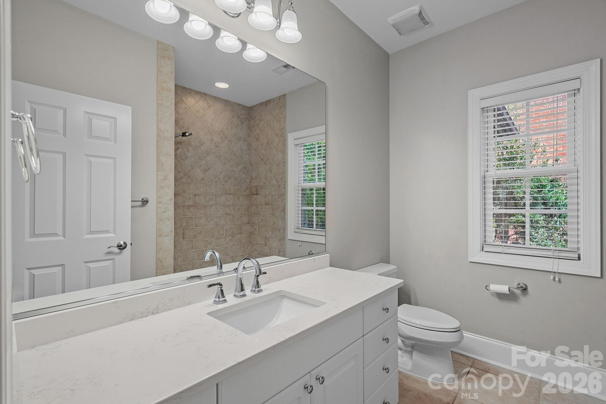 Hall Bathroom - 6415 Wakehurst Road, Charlotte