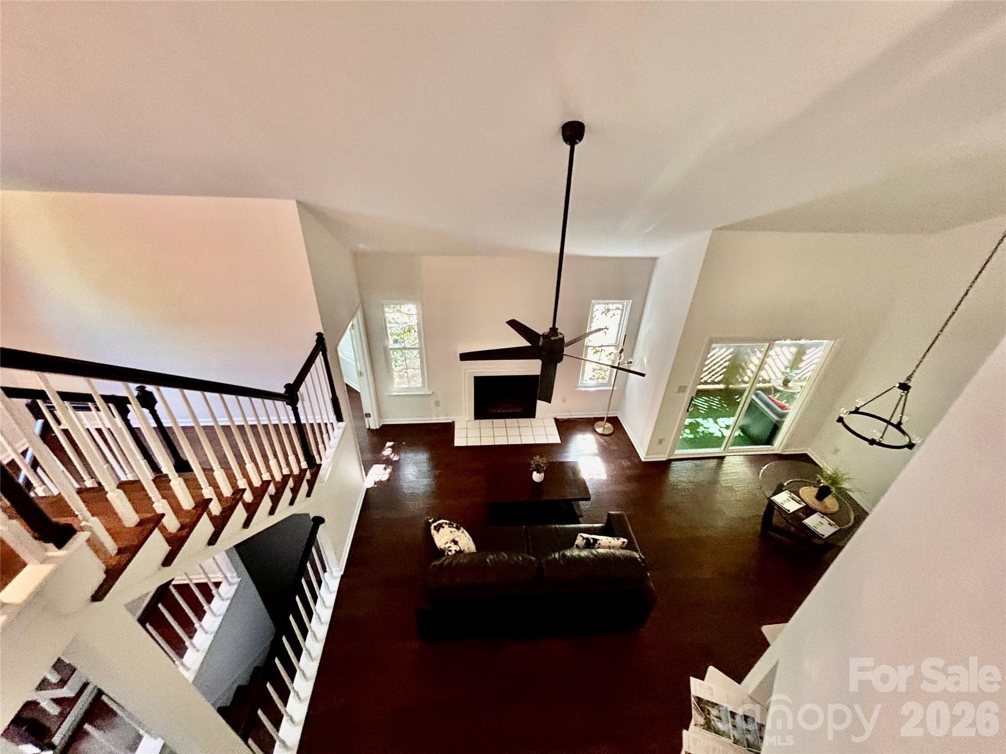 View from 3rd BR/Loft Area to Living Area - Charlotte