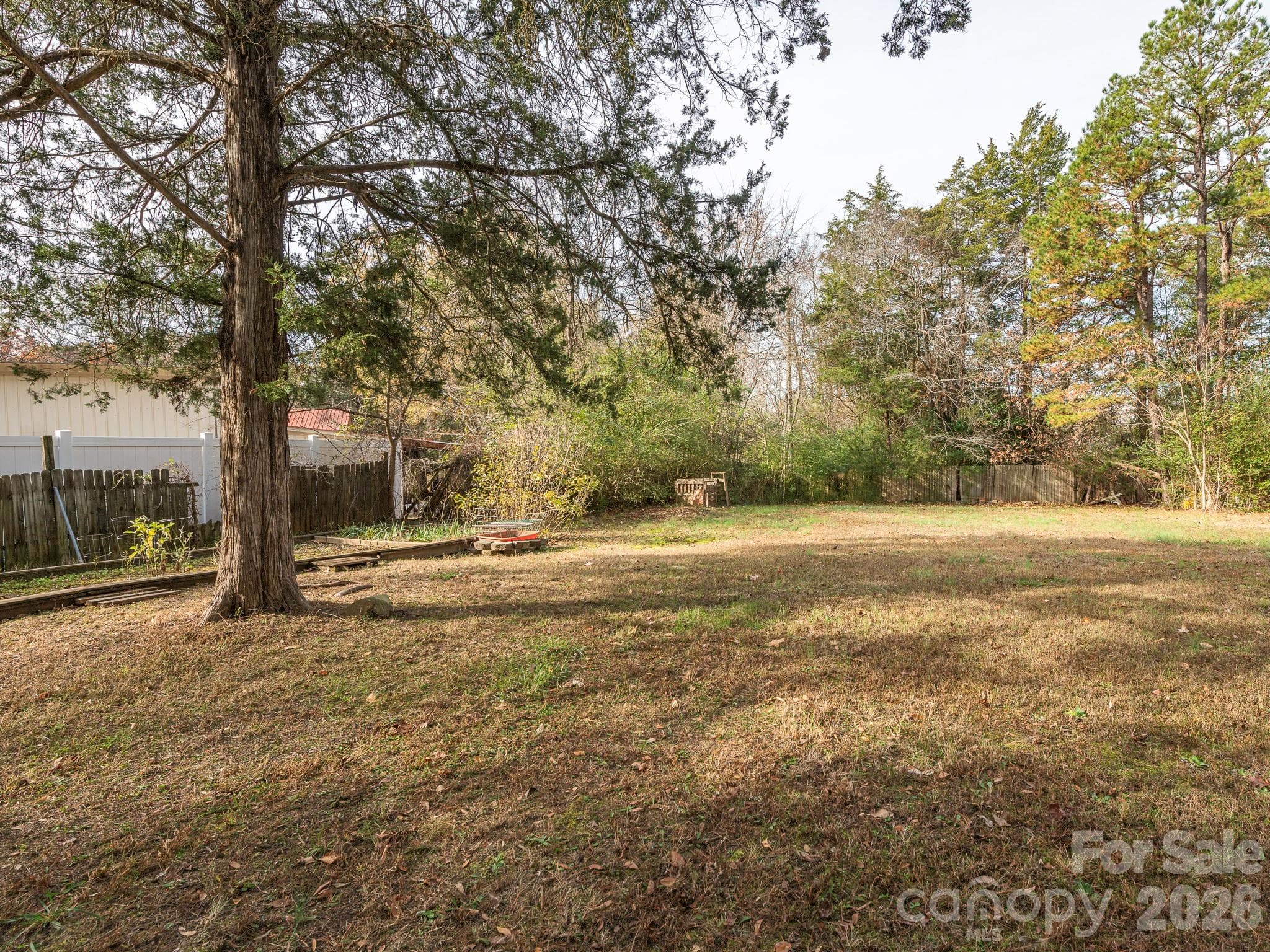BACK YARD WITH PLENTY OF ROOM FOR GARDEN - 1800 Lake Lynn Road, Concord