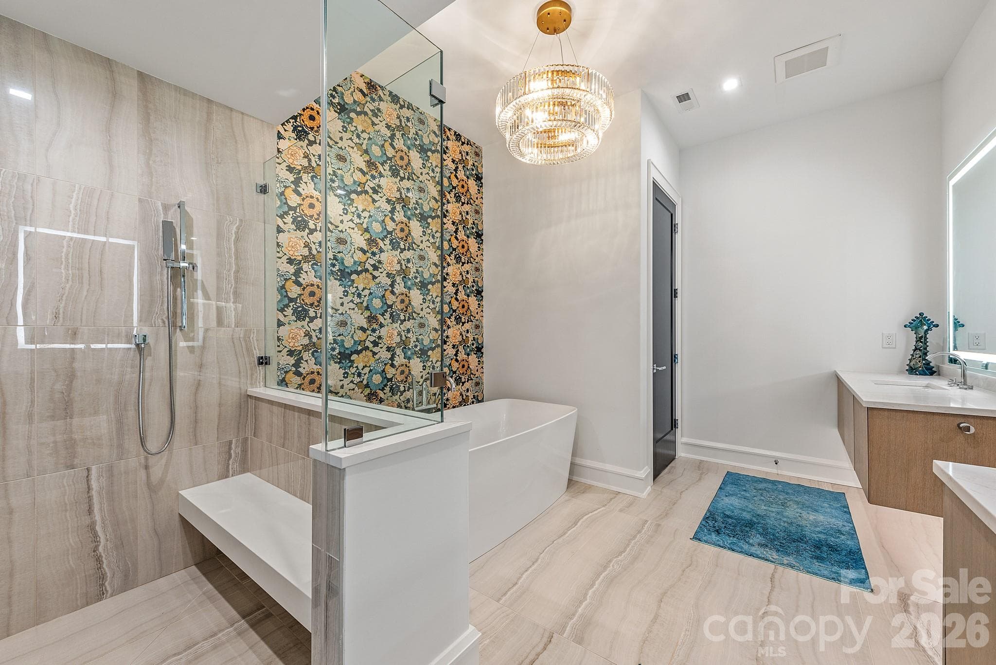 Primary bath - 610 Queens Road, Charlotte