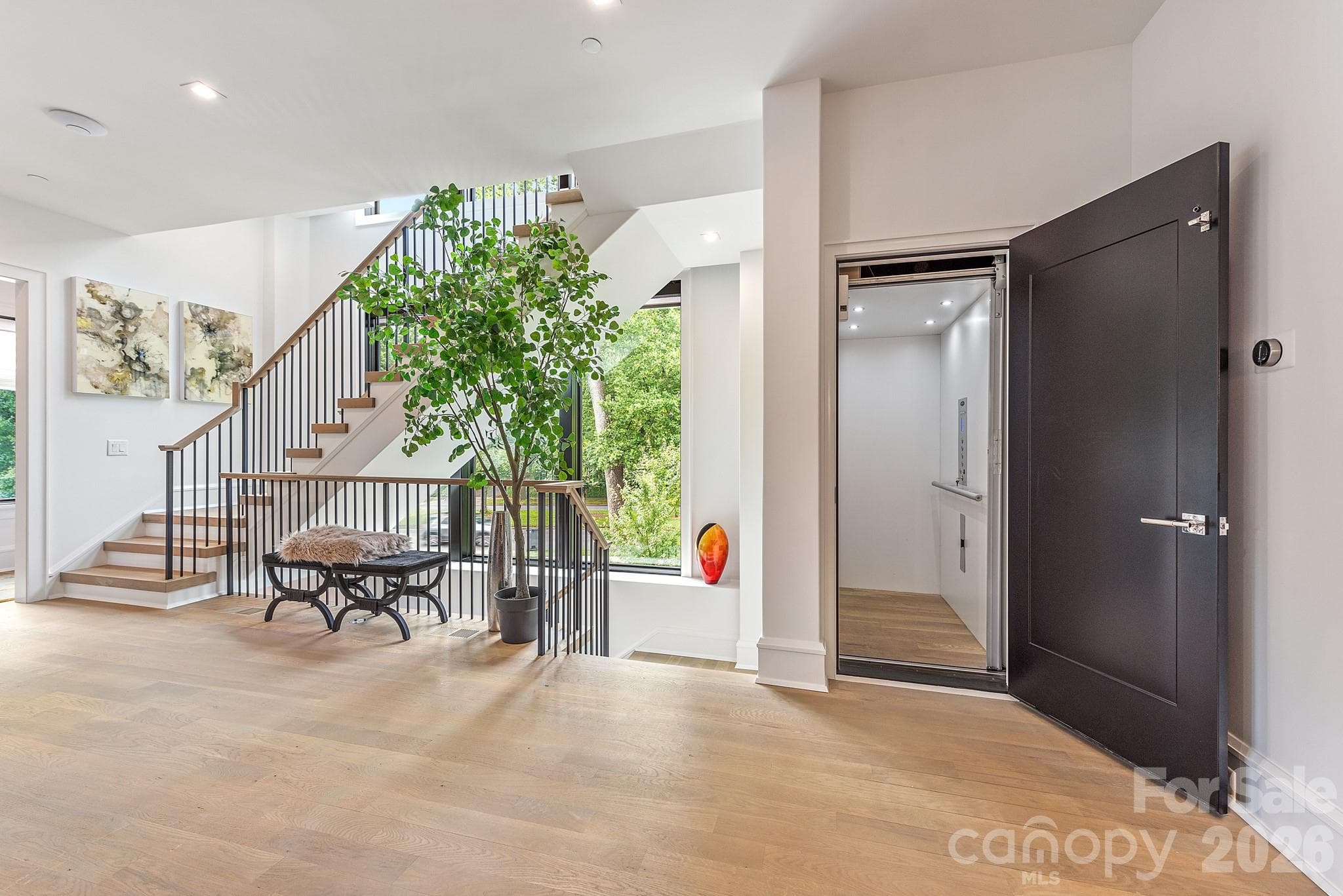 Elevator to all four floors, including the rooftop terrace - 610 Queens Road, Charlotte