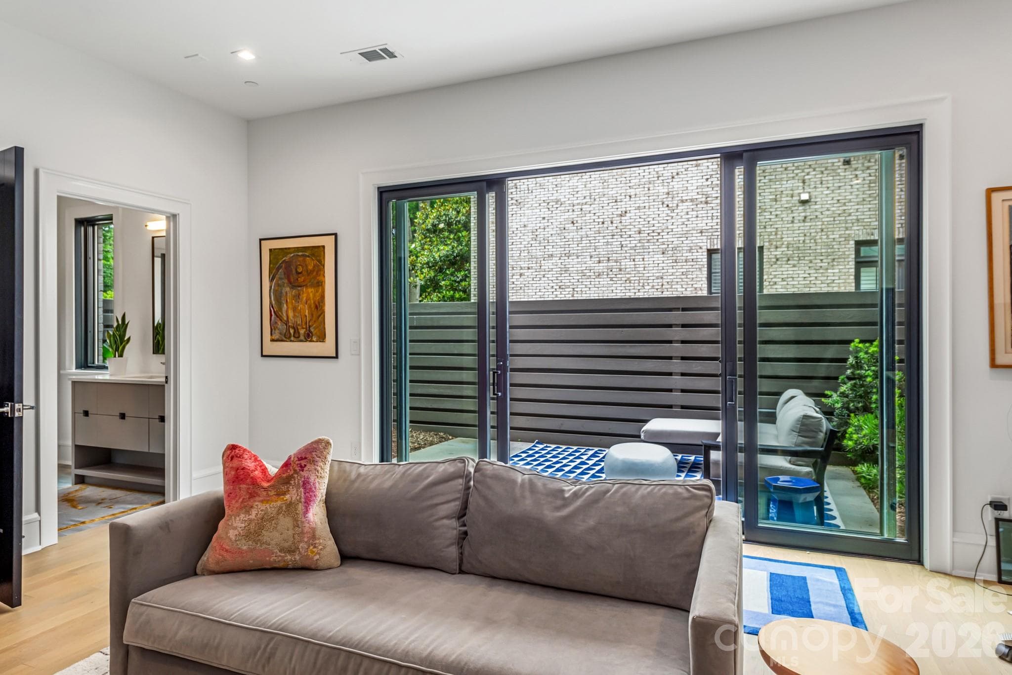 Lower level bedroom/bonus with private outdoor sitting room - 610 Queens Road, Charlotte