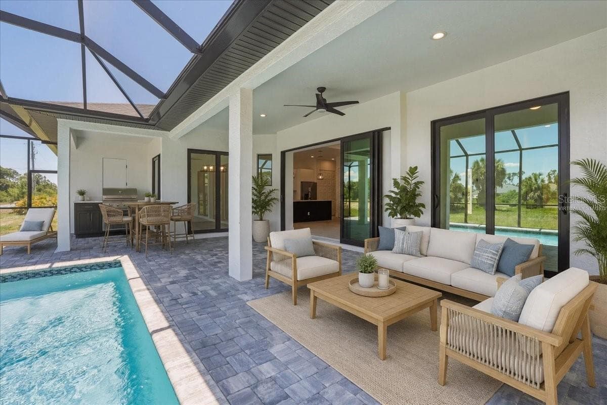 Photo is virtually staged - 72 TEE VIEW RD, ROTONDA WEST