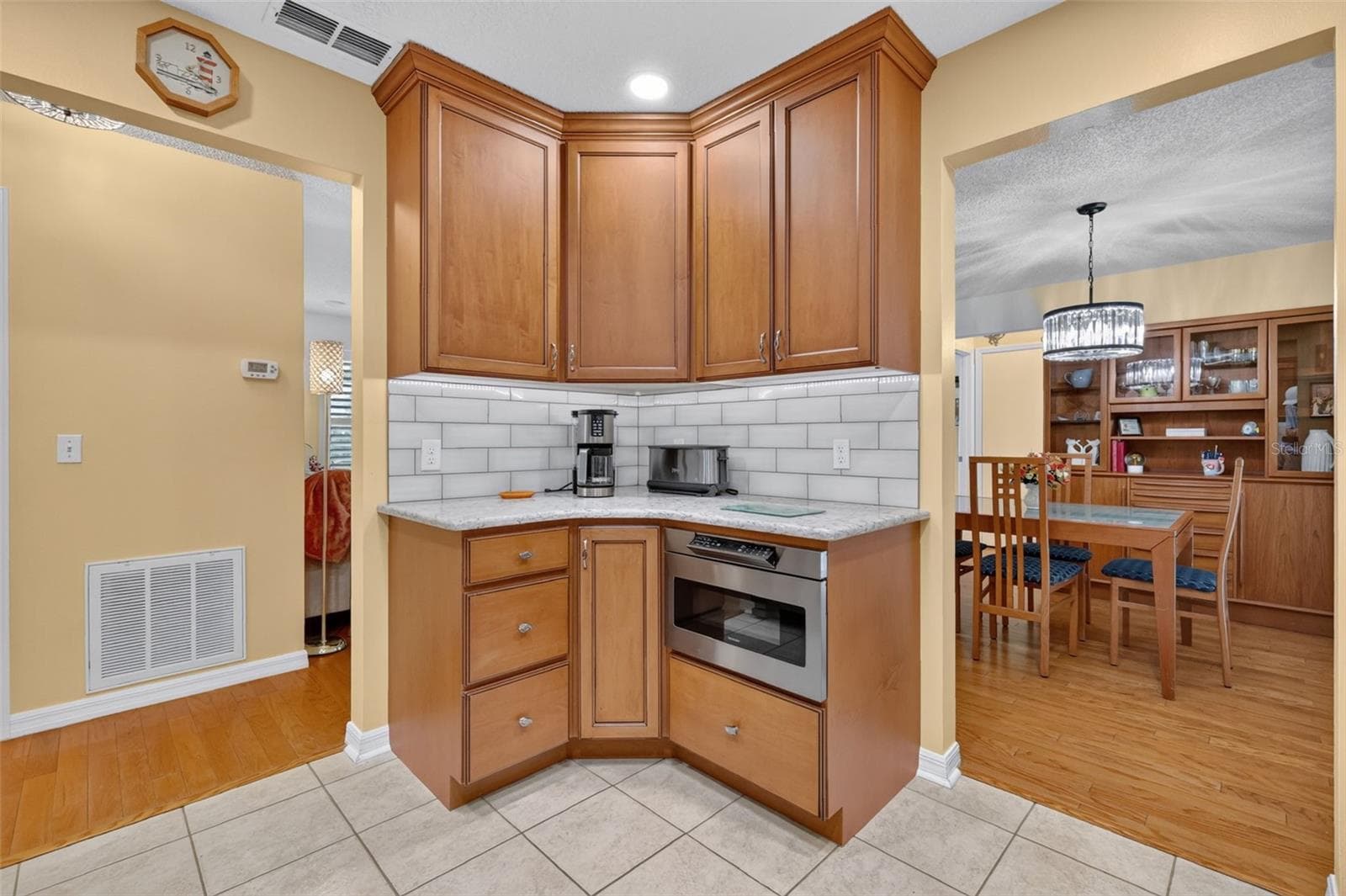 In-Drawer Microwave and Custom Cabinets - 1503 ESCANDON PL, THE VILLAGES