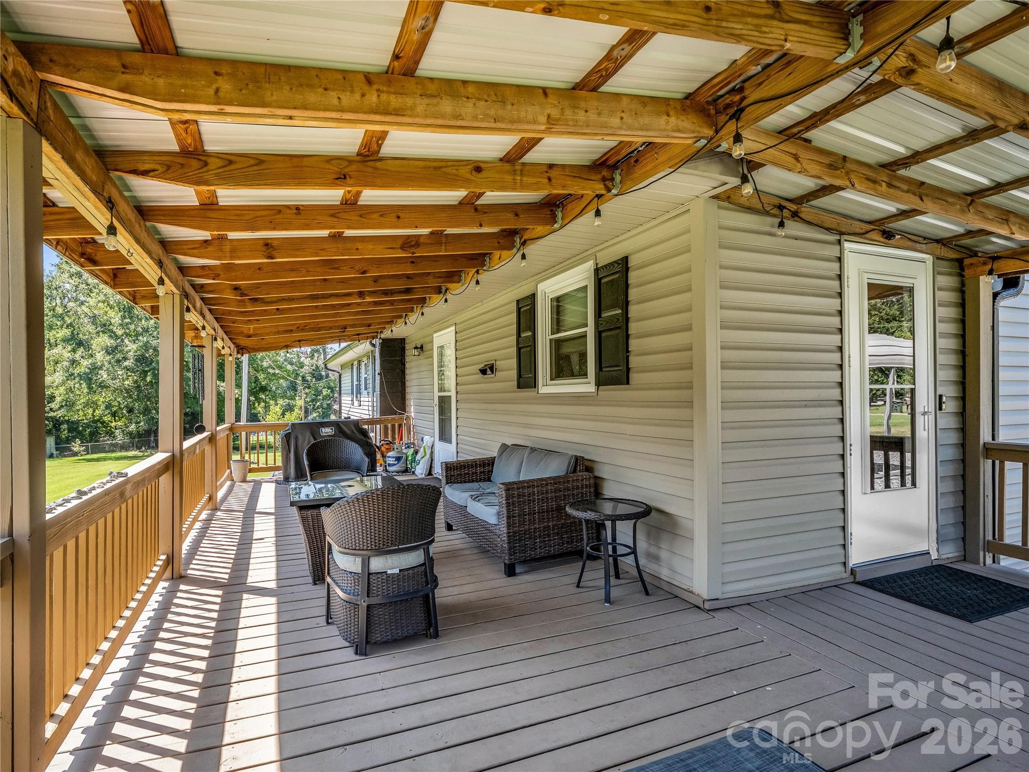 Covered Back Deck - 252 Old Sunshine Road, Bostic