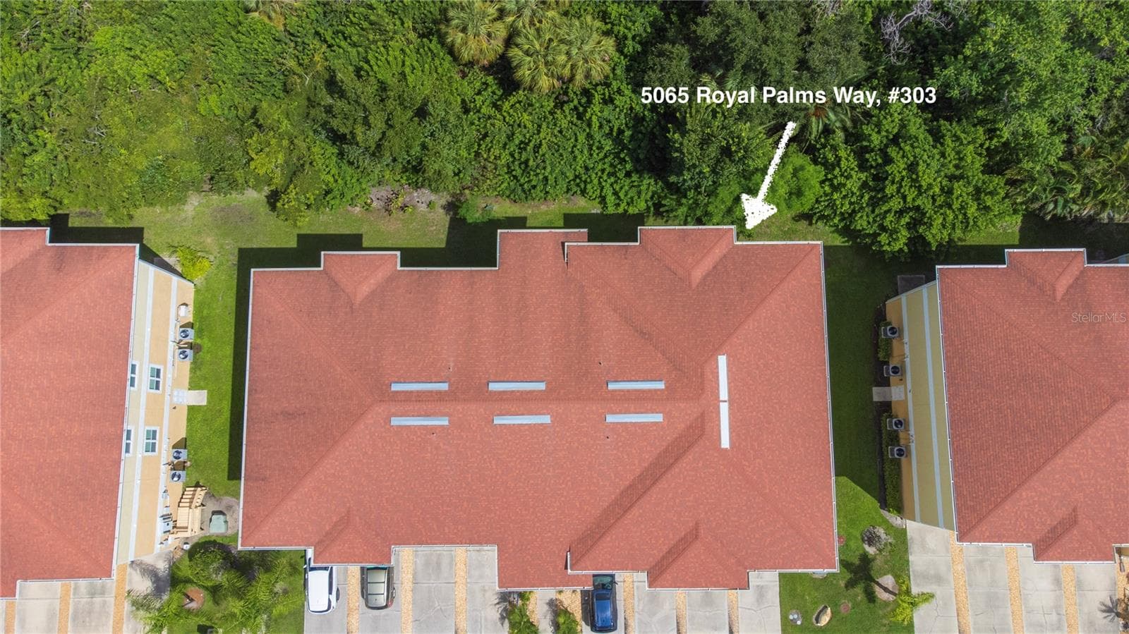 Top floor, right rear corner, overlooking trees. - 5065 ROYAL PALMS WAY #303, NEW PORT RICHEY