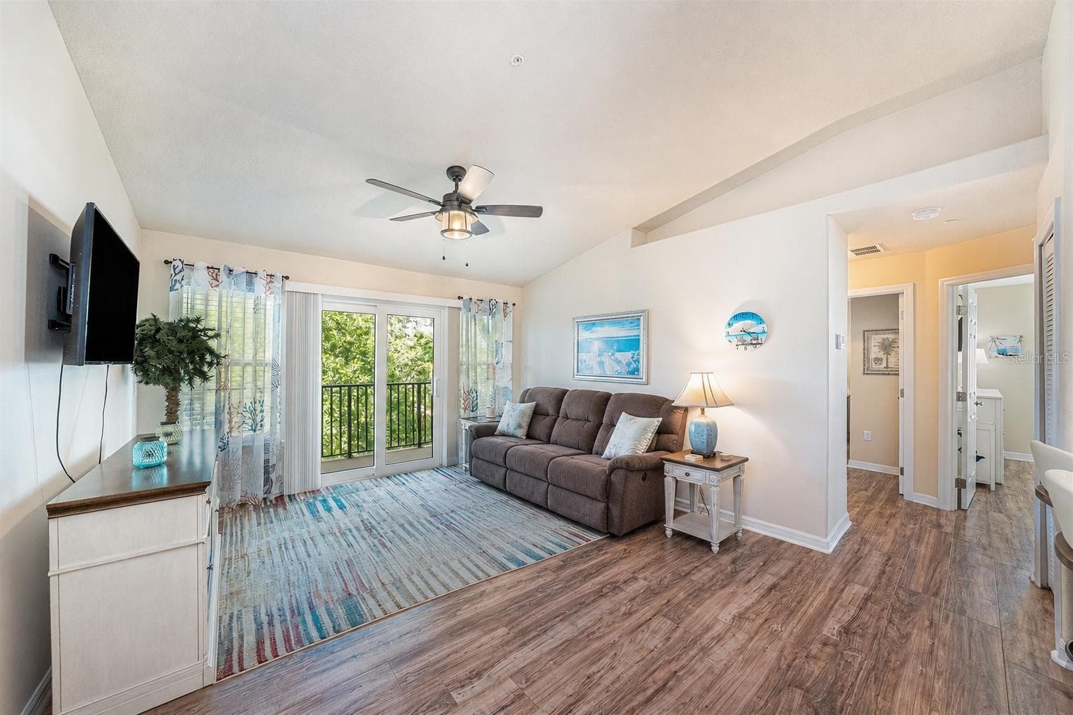 Living room, furnished. - 5065 ROYAL PALMS WAY #303, NEW PORT RICHEY