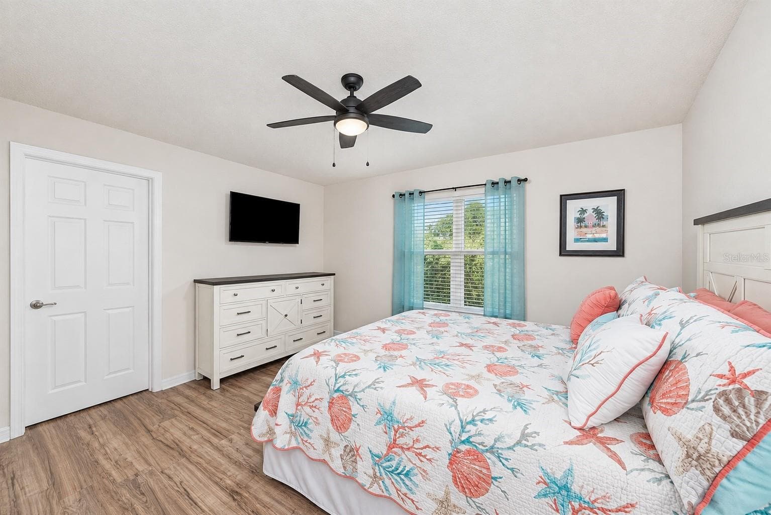 Primary bedroom, furnished. - 5065 ROYAL PALMS WAY #303, NEW PORT RICHEY
