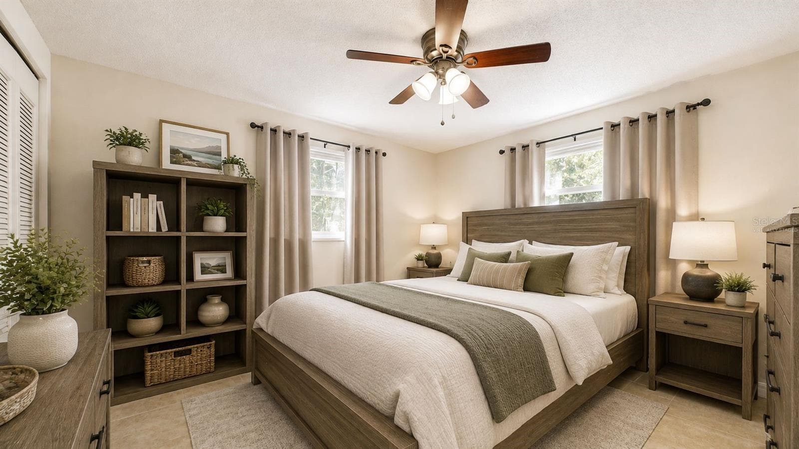 Virtually staged bedroom 2 - 8840 CARMEN LN, PORT RICHEY