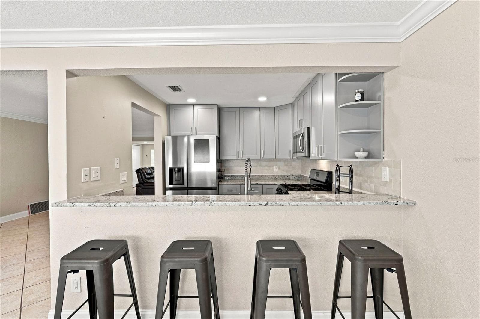 View into Kitchen - 7719 91ST ST, SEMINOLE