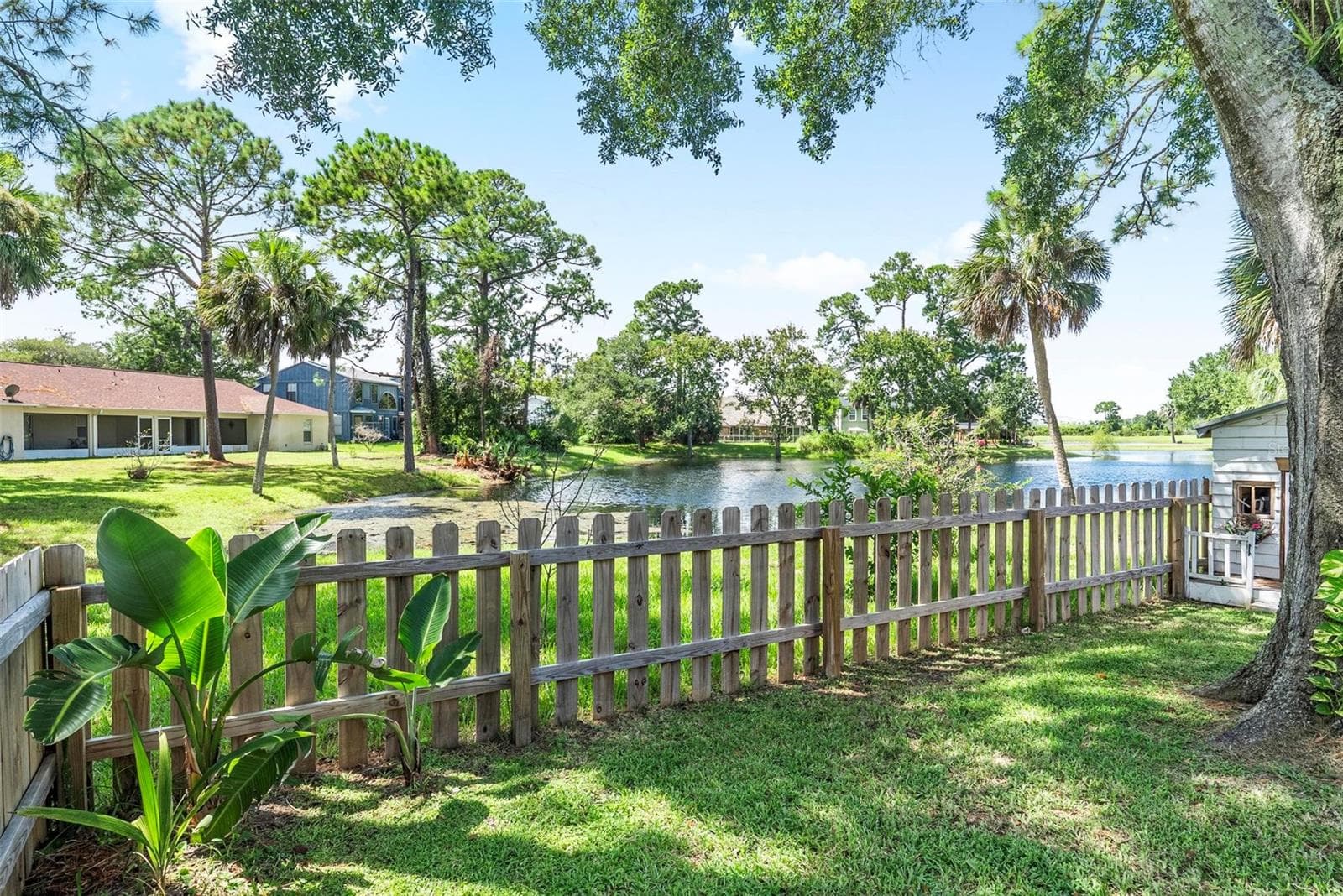 Beautiful water view of pond - 1110 MONTICELLO LN #1, PORT ORANGE
