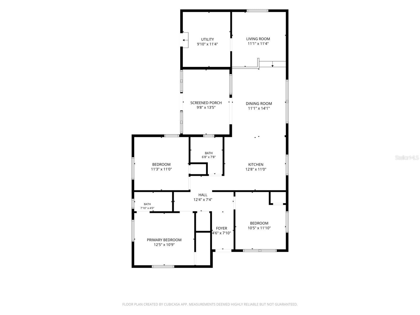 Floor Plan - Measurements are approximate - 4062 3RD AVE N, ST PETERSBURG