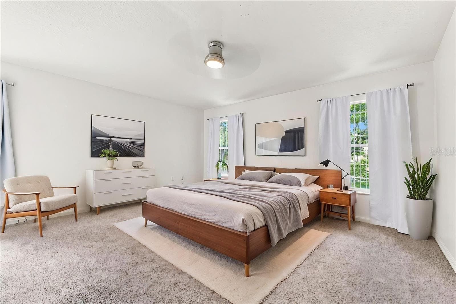 Primary Bedroom - Virtually Staged - 6030 PARKSIDE MEADOW DR, TAMPA