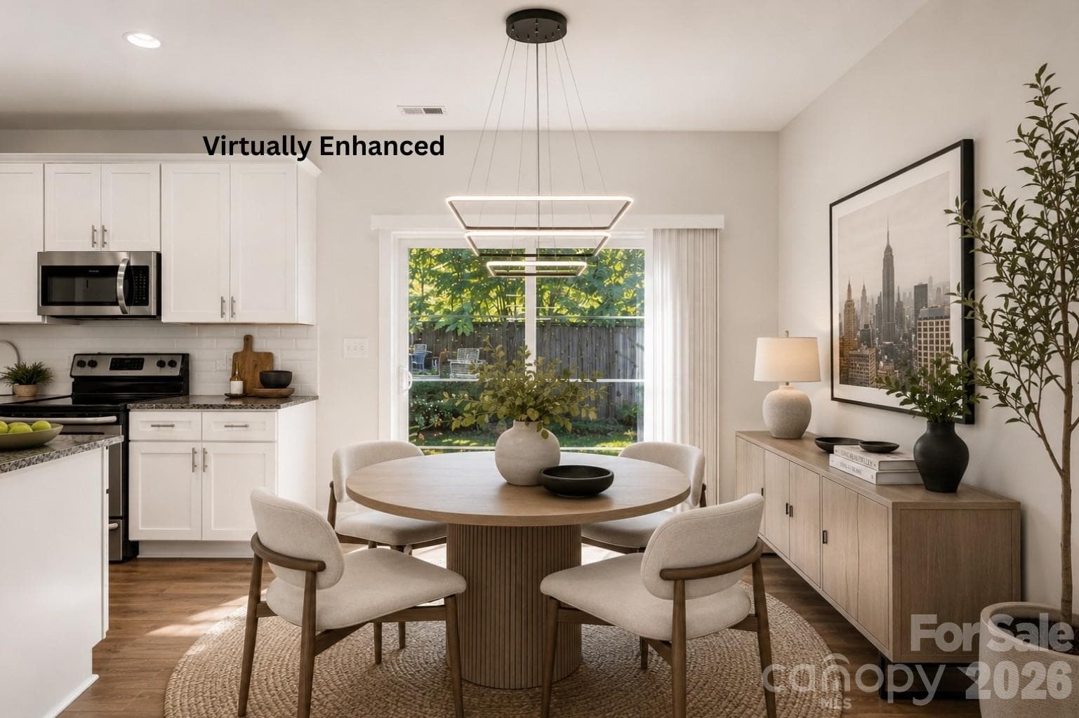 Dining Area Virtually Enhanced - 1522 Wembley Drive, Charlotte