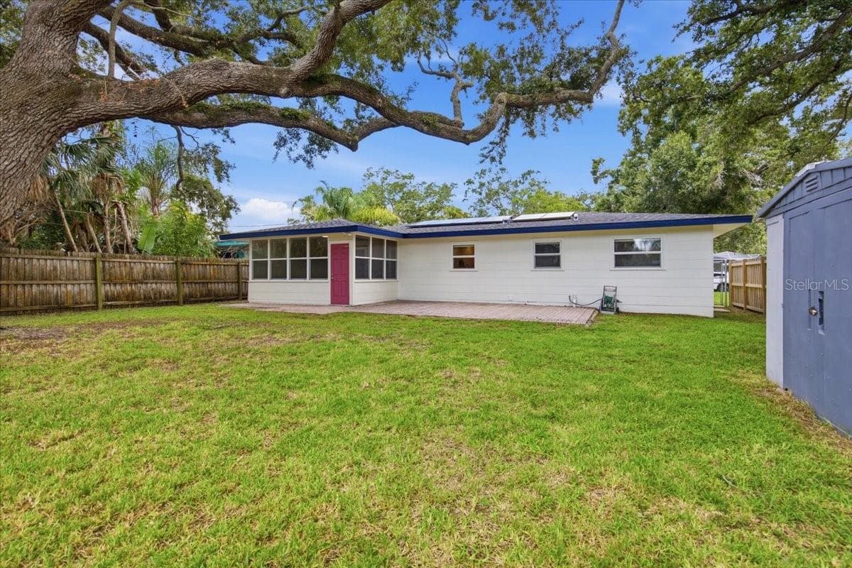 Spacious Backyard With Shed - 1837 PASADENA DR, DUNEDIN