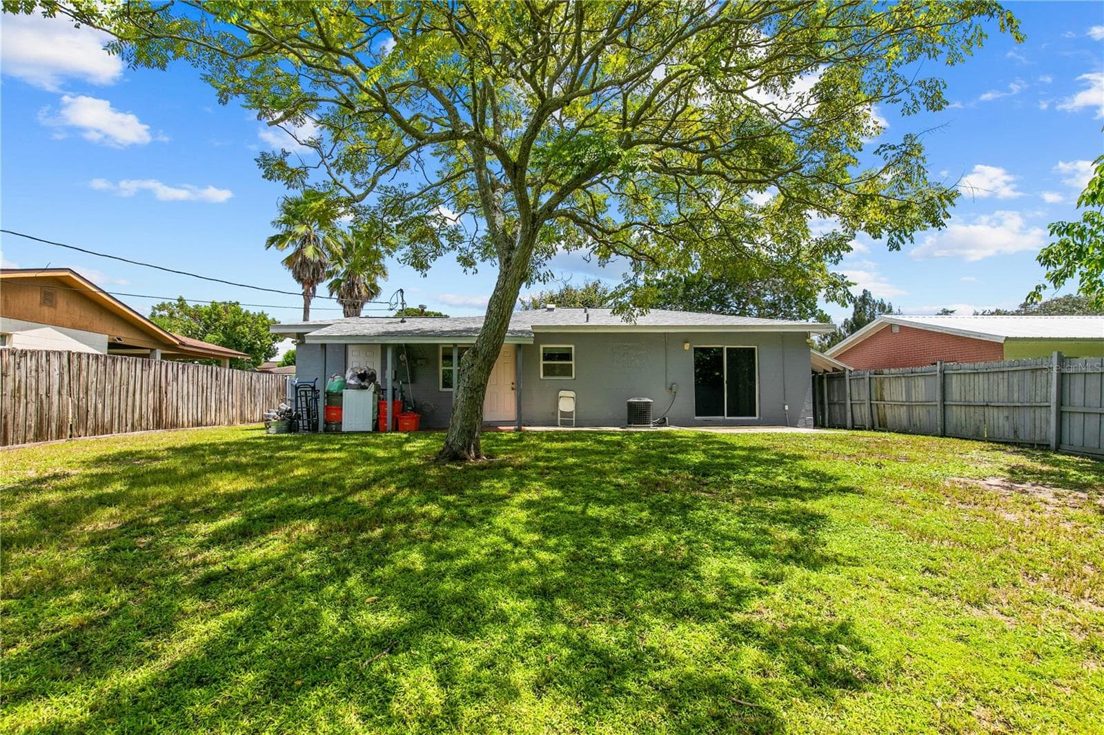 Fenced Backyard with Mature Trees - 930 ALFORD ST, TITUSVILLE