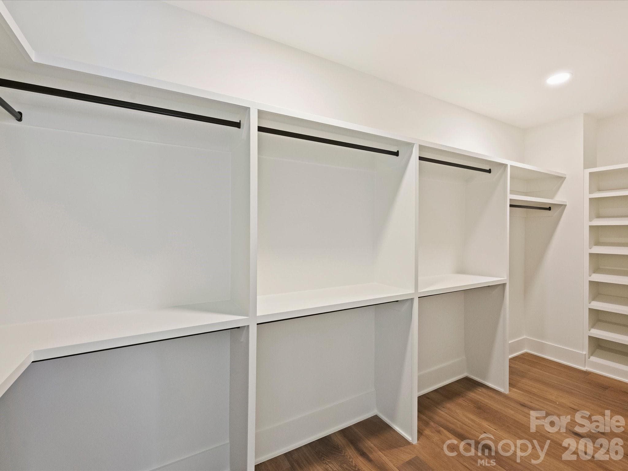 Generous closet with built-in cabinetry - Charlotte