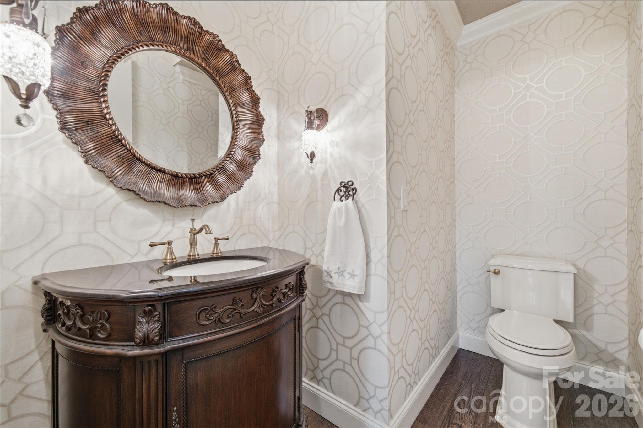 Powder Room - 1206 Delaney Drive, Weddington